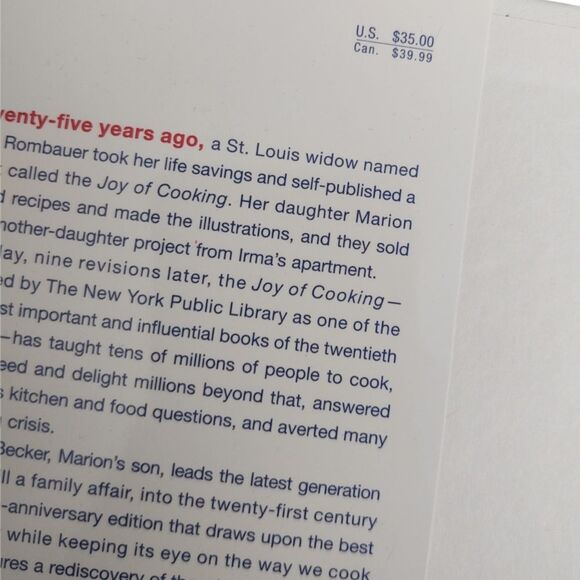 Joy of Cooking COOK BOOK 75th Anniversary Issue HBDJ 1931/2006 - Picture 5 of 5